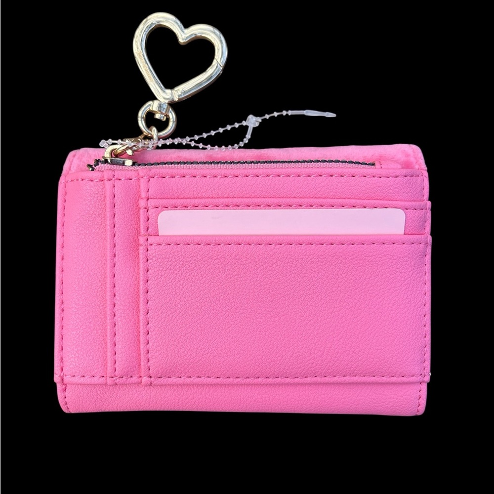 Juicy Couture Y2K Barbie Pink Embellished Tri-Fold Wallet & Gold Hardware - Picture 2 of 12